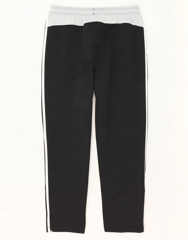 Pantaloni da tuta da uomo Adidas UK 44/46 Large Nero Colourblock Poliestere