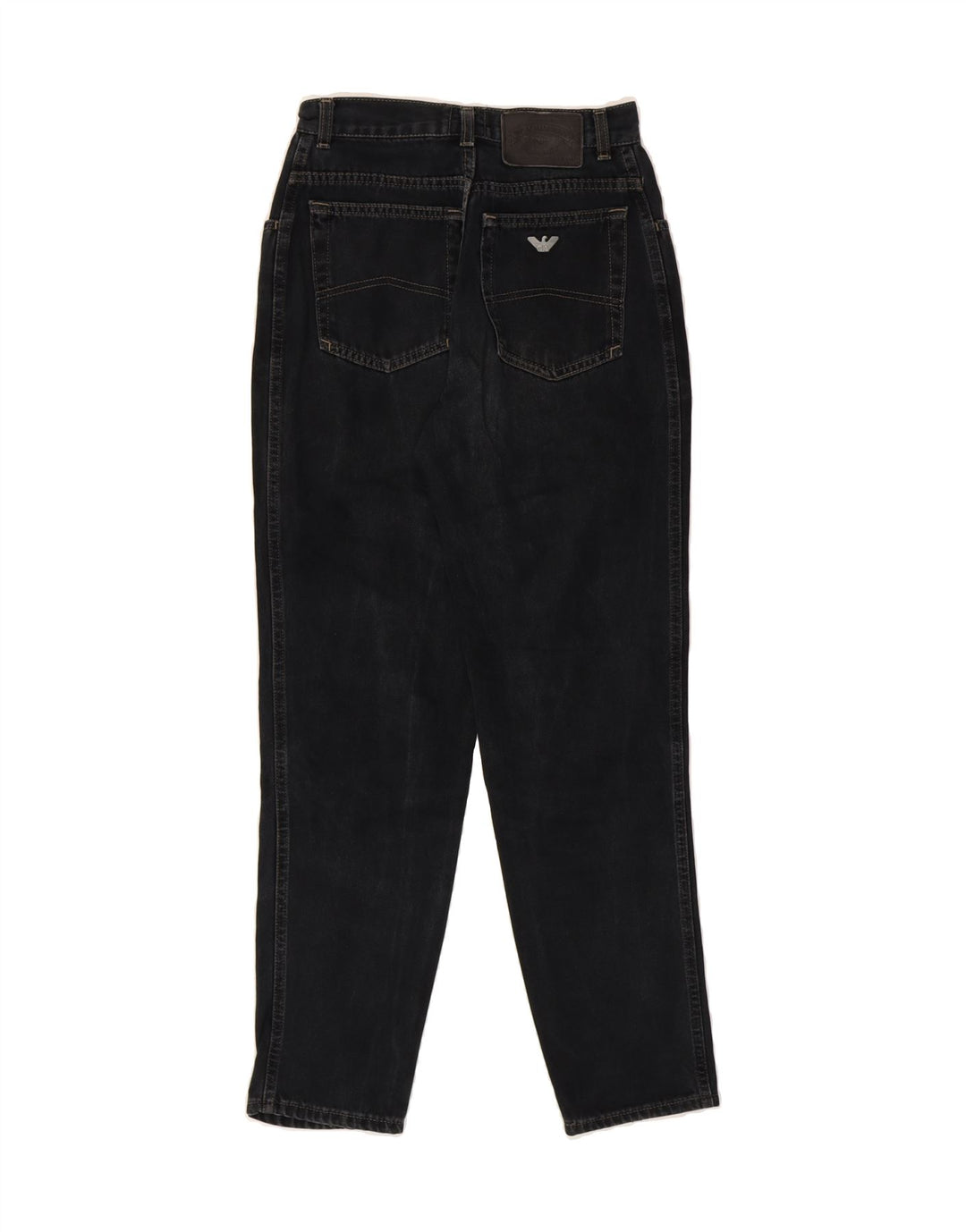 ARMANI Mens Tapered Jeans W26 L29 Black Vintage Armani and Second-Hand Armani from Messina Hembry 