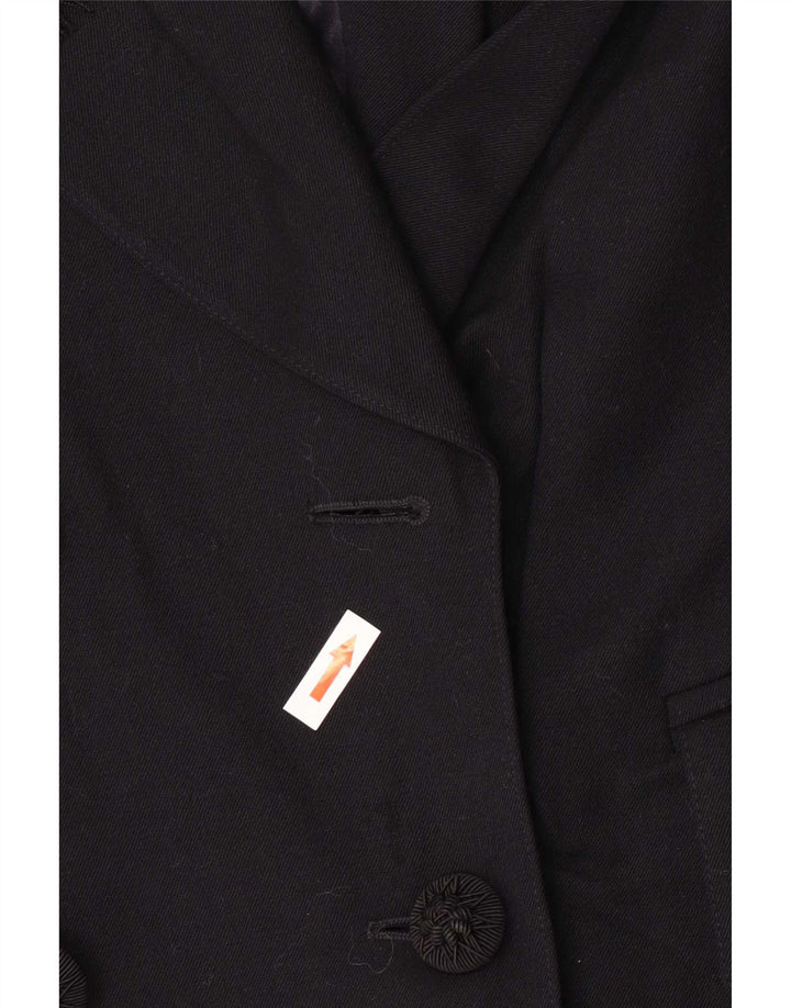 Escada Womens by Margaretha Ley Blazer Jacket EU 38 Medium Bluemarin Blue