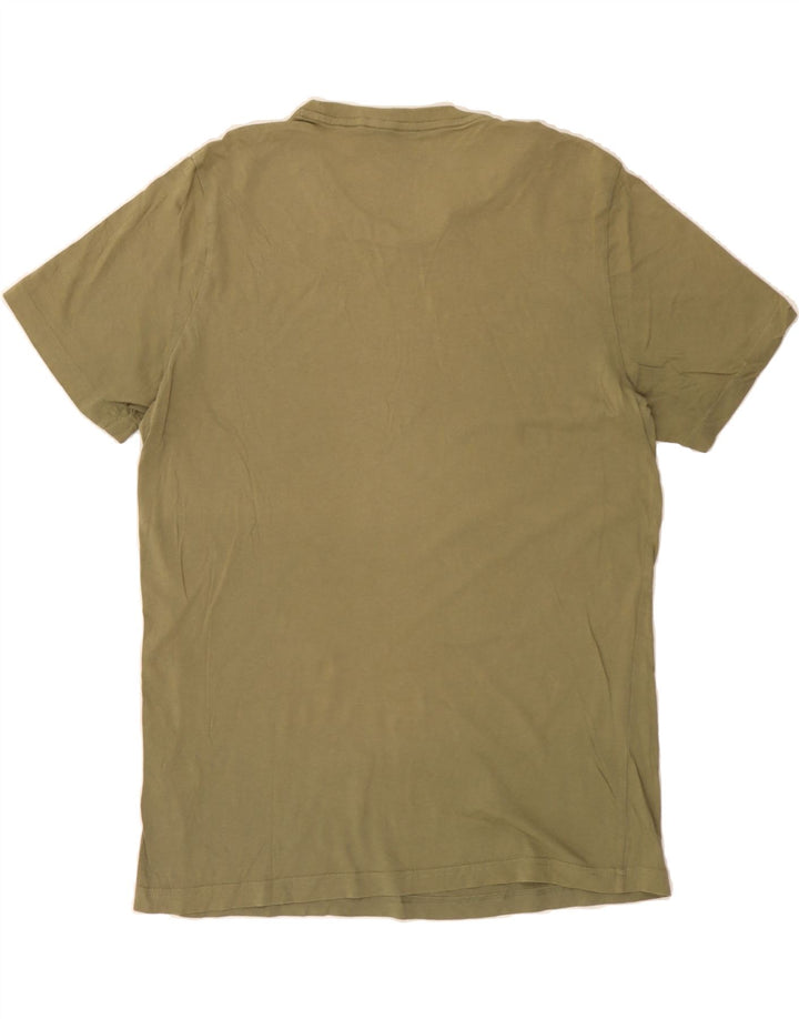 PUMA Mens Graphic T-Shirt Top Large Khaki Cotton Vintage Puma and Second-Hand Puma from Messina Hembry 