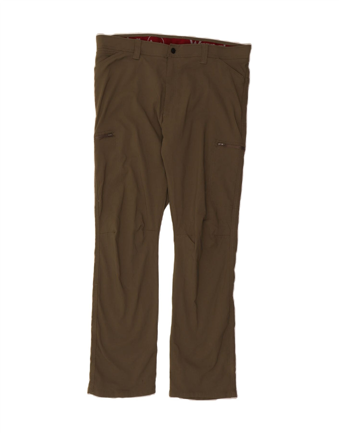 WRANGLER Womens Slim Cargo Trousers W38 L32 Khaki Nylon Vintage Wrangler and Second-Hand Wrangler from Messina Hembry 