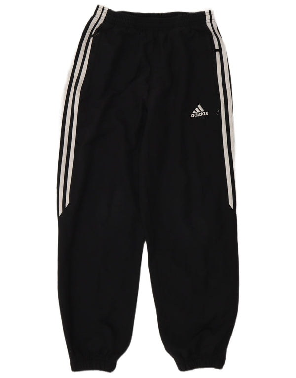 Adidas Boys Tracksuit Trousers Joggers 11-12 Years  Black Polyester