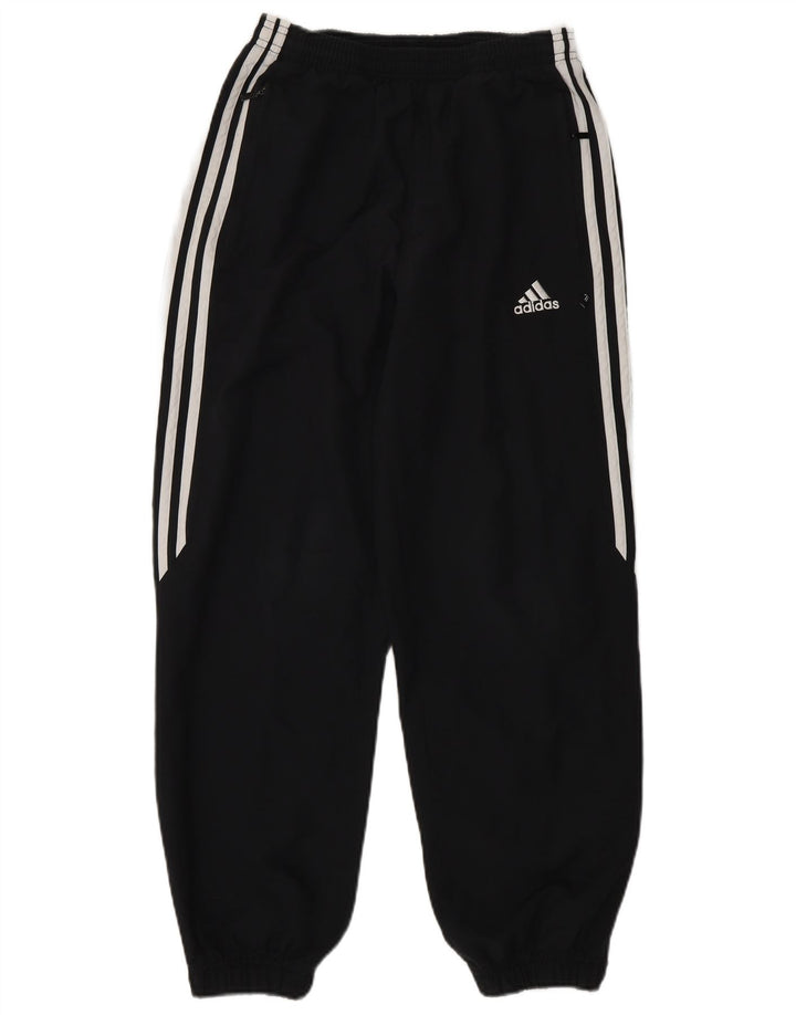 Adidas Boys Tracksuit Trousers Joggers 11-12 Years  Black Polyester