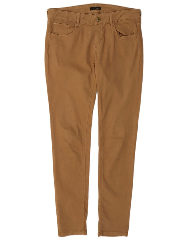 Massimo Dutti Womens Skinny Casual Trousers EU 38 Small W28 L29 Brown