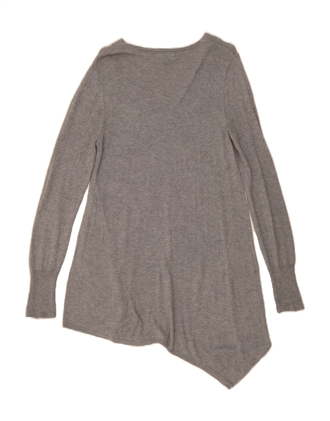 MOSSIMO Womens Asymmetric Jumper Dress UK 14 Large Grey Nylon Vintage Mossimo and Second-Hand Mossimo from Messina Hembry 