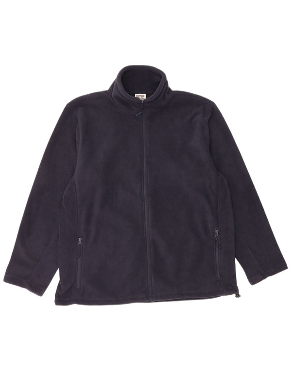 Russell Athletic Herre grafisk fleecejakke UK 44 2XL Navy Blue Polyester