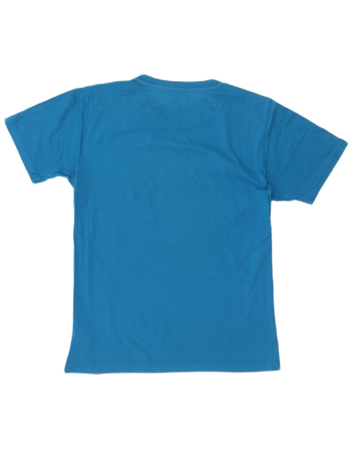 T-shirt grafica da uomo New Balance Top in cotone blu medio