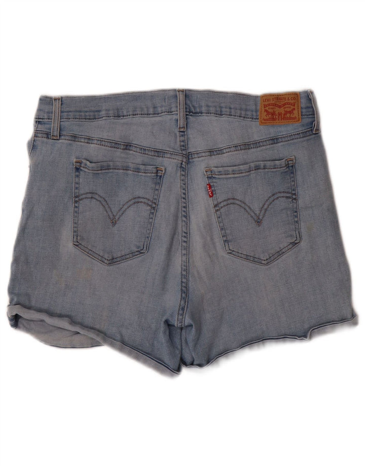 Pantaloncini di jeans da donna LEVI'S W32 grandi in cotone blu