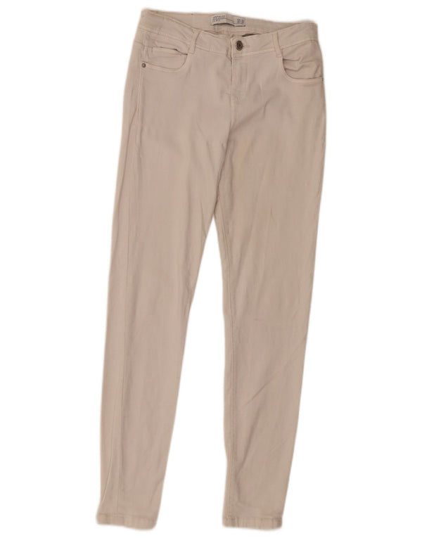 Женские джинсы скинни Zara EU 36 XS W26 L28 Бежевые, хлопок