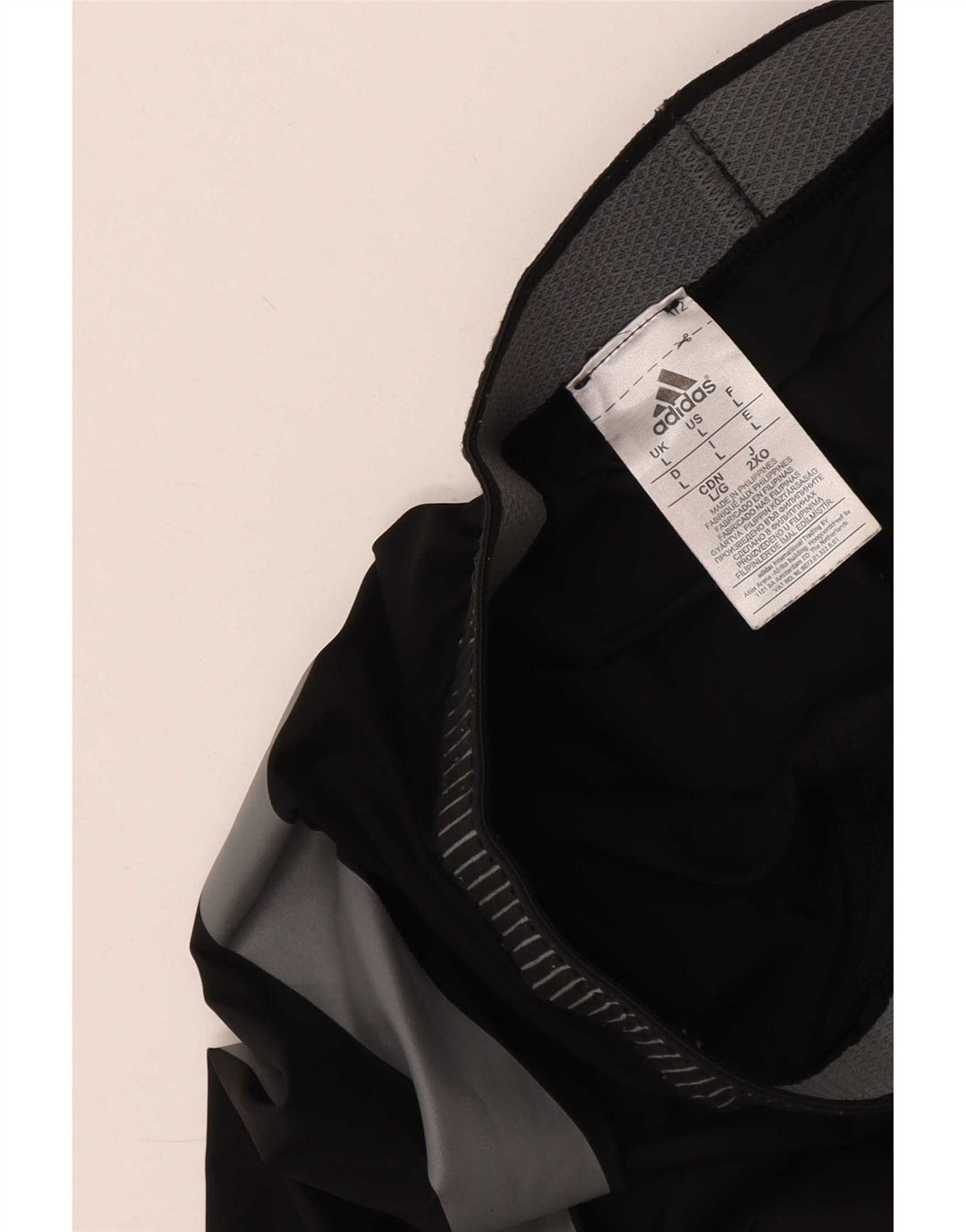 Adidas Mens Tech Fit Crop Leggings Large Black Colourblock Polyamide