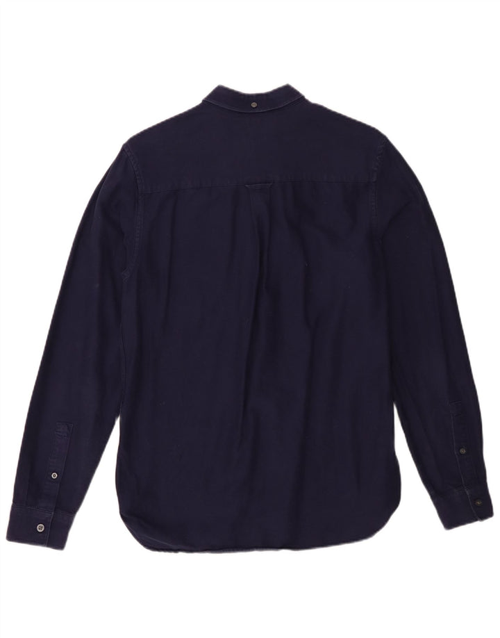 Lyle & Scott herreskjorte lille marineblå bomuld