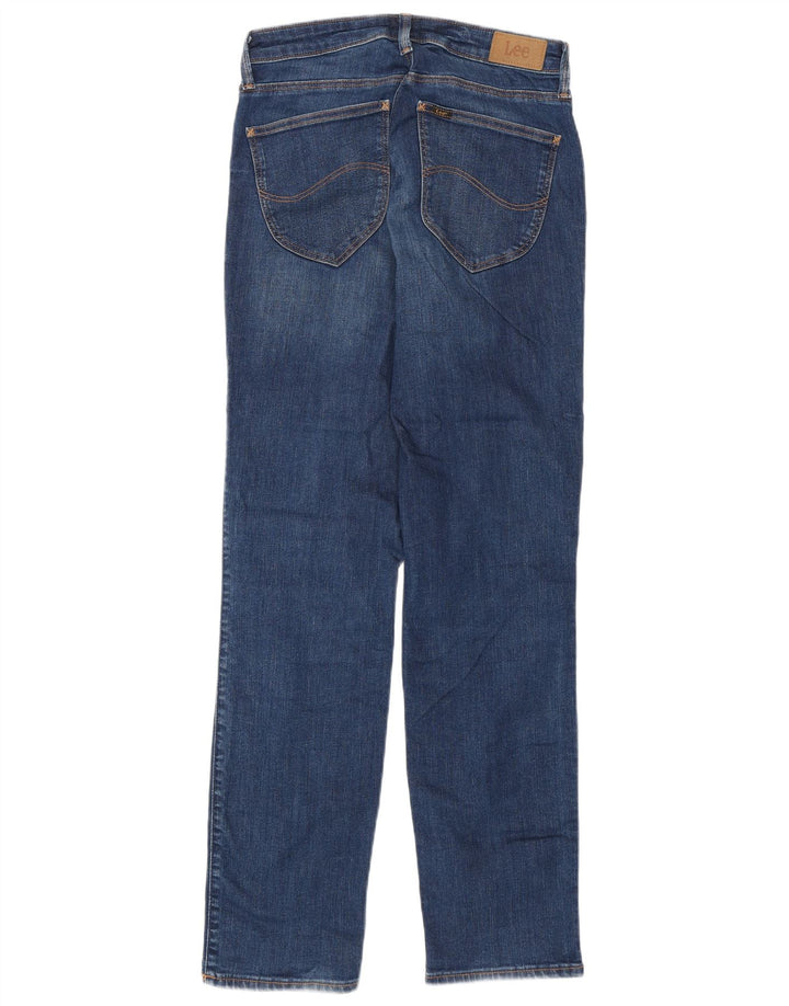 LEE Womens Marion Straight Jeans W30 L31 Blue Cotton
