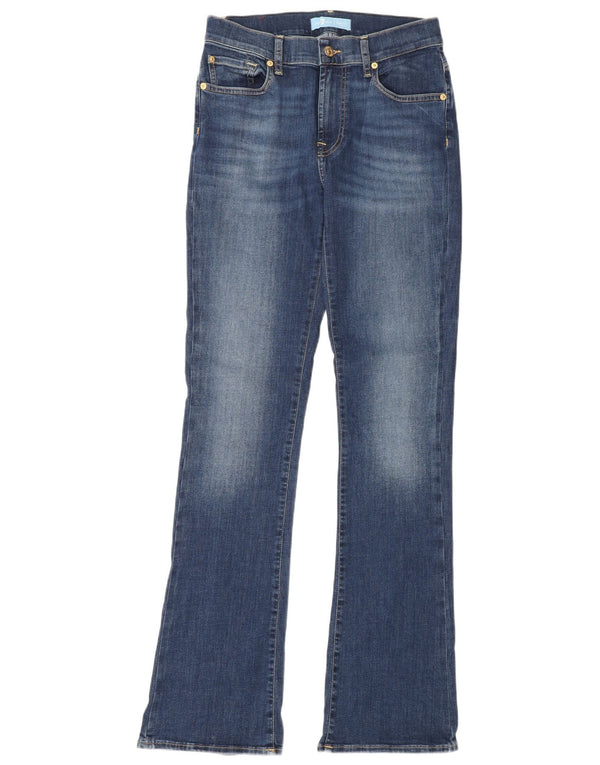 7 For All Mankind Dame Bootcut Jeans W28 L34 Blå Bomuld