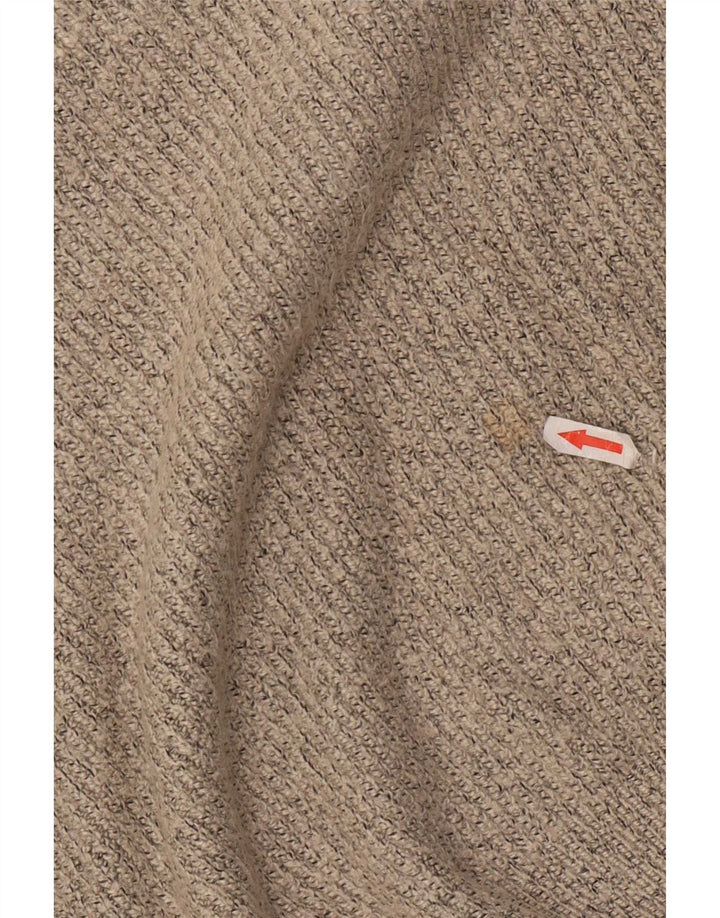 Marks & Spencer Mens Crew Neck Jumper Sweater Large Grey Flecked Polyamide