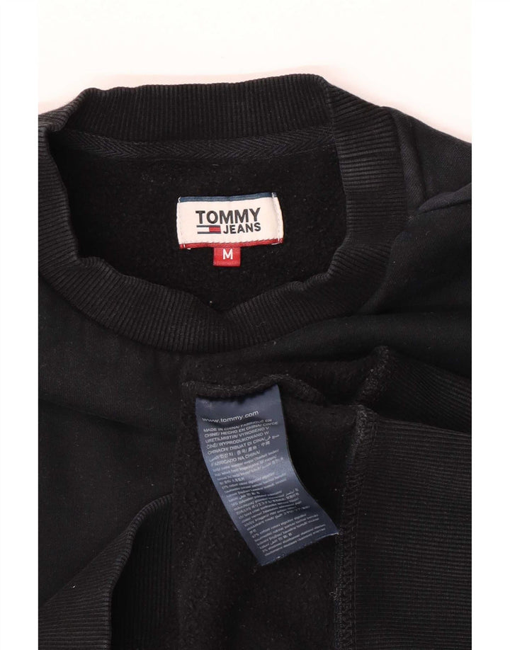 Tommy Hilfiger Womens Regular Fit Sweatshirt Jumper Medium Black Cotton