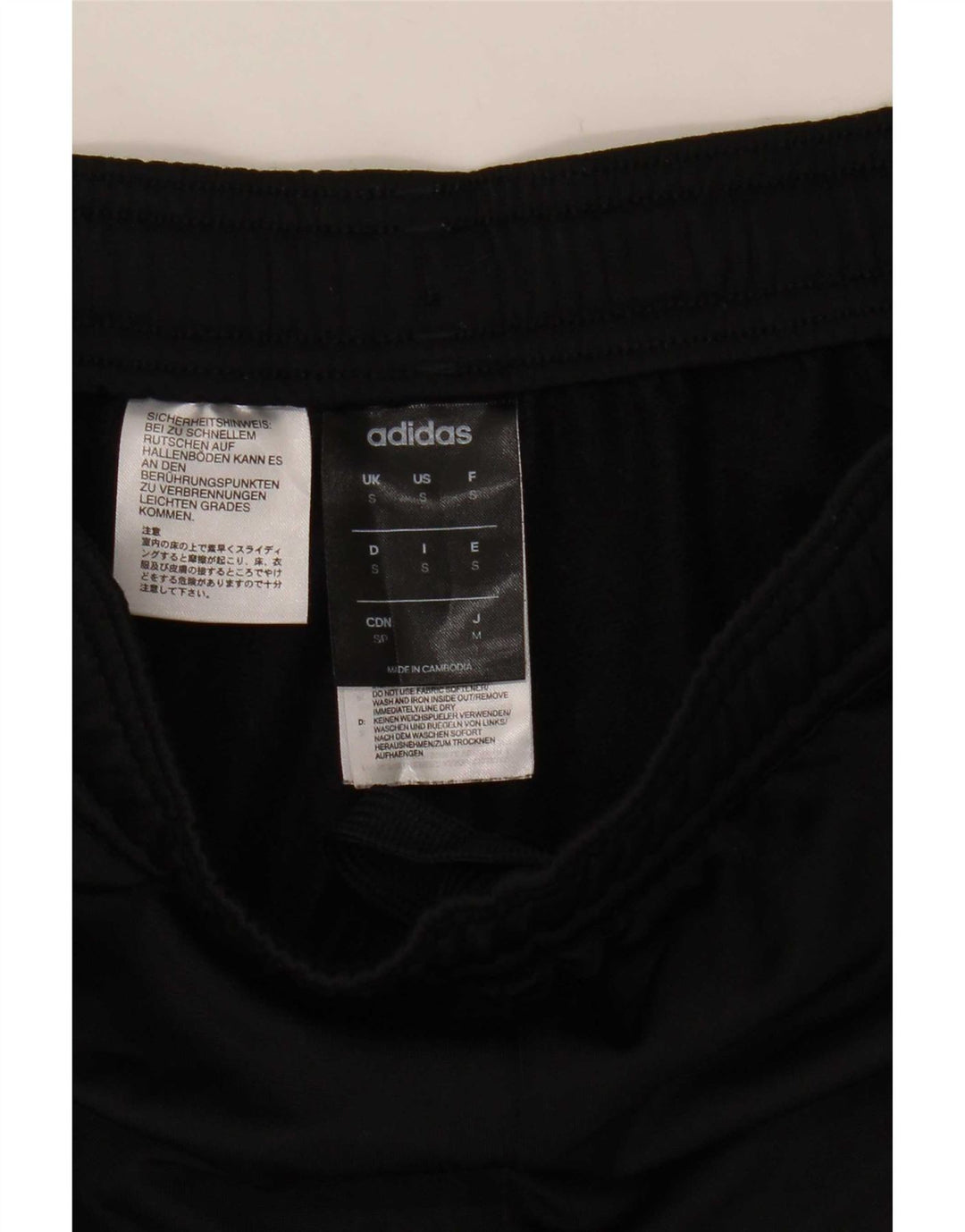 Pantaloni de trening Adidas Climalite pentru bărbați, poliester negru mic