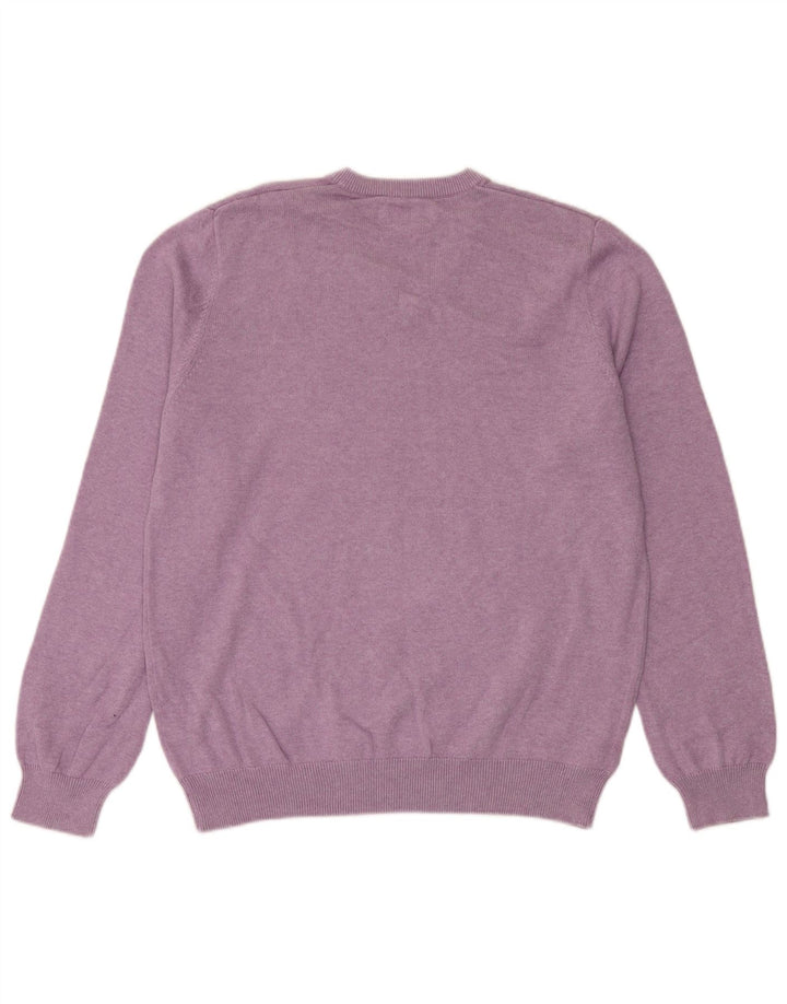 Marks & Spencer Herre V-hals sweater Stor lilla bomuld