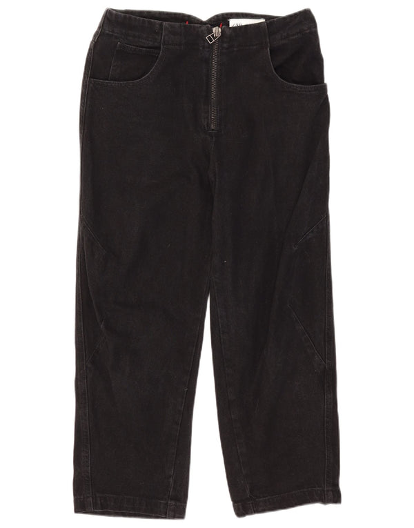 Zara Damen Straight Jeans EU 36 XS W26 L23 Schwarze Baumwolle