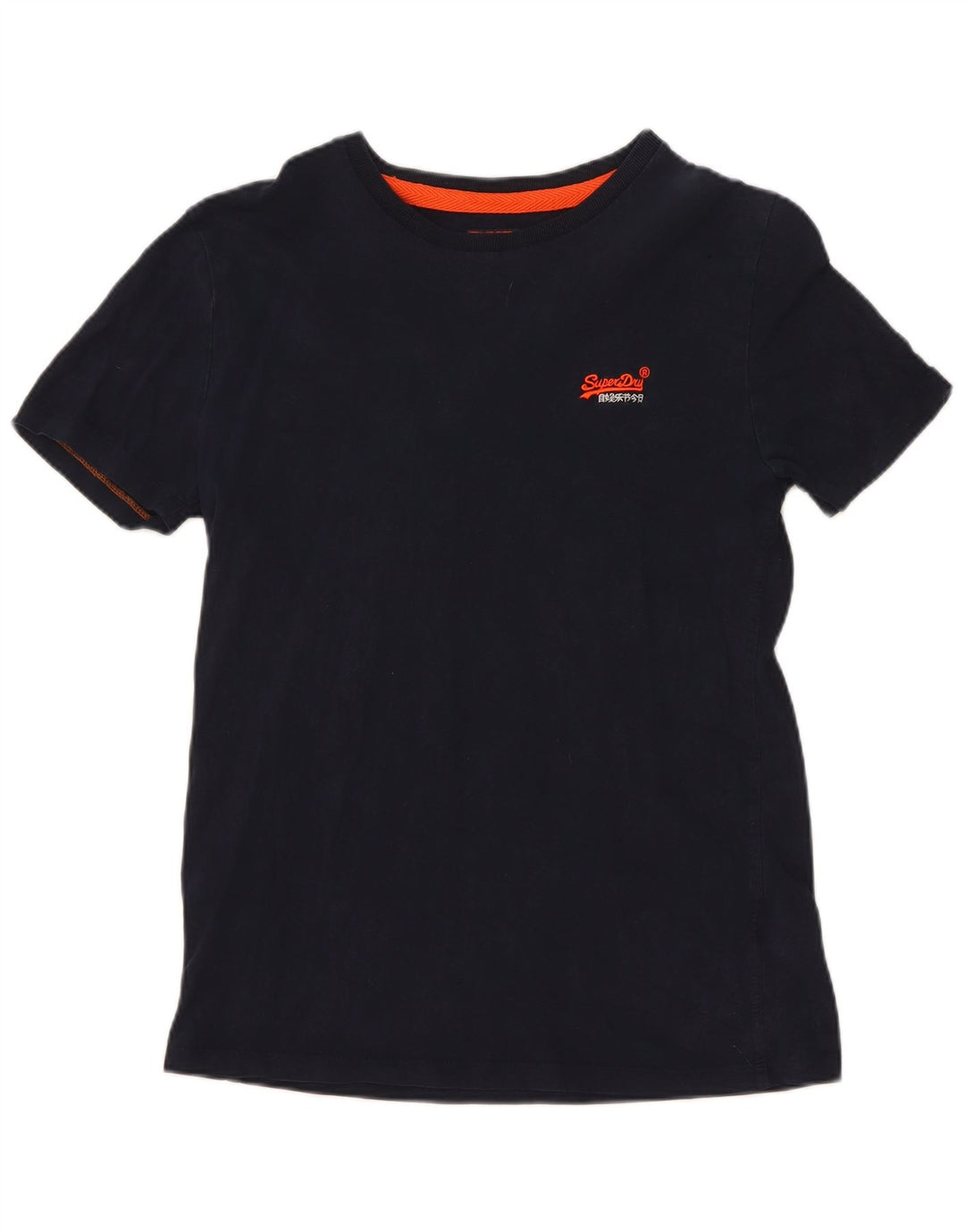 Superdry Mens T-Shirt Top Small Navy Blue Cotton