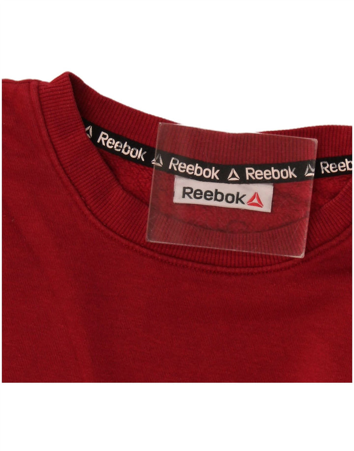 Hanorac grafic pentru bărbați Reebok Jumper mare Burgundy