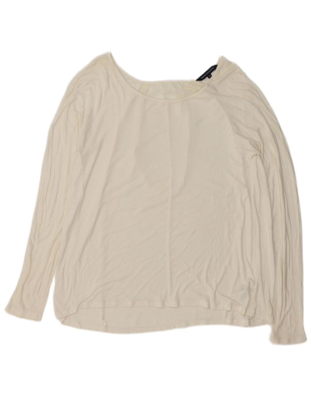 FRENCH CONNECTION Womens Oversized Blouse Top UK 14 Medium Off White