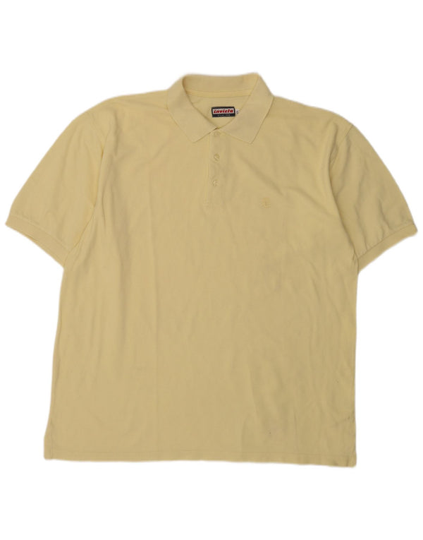 Polo Invicta Hombre 2XL Algodón Amarillo