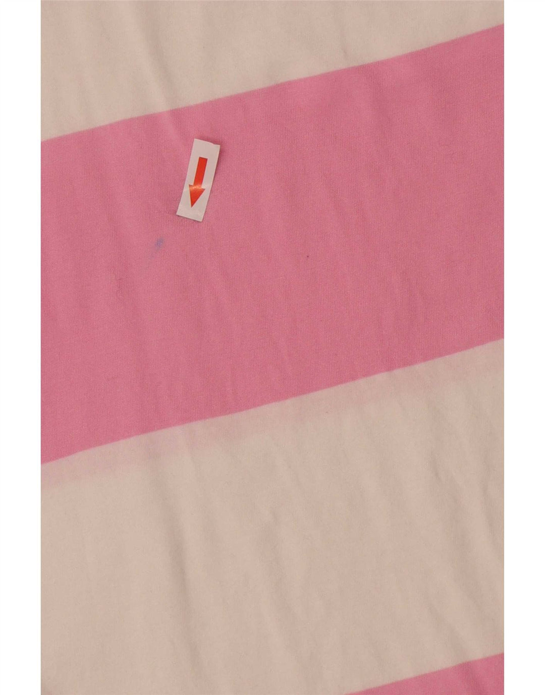 Benetton Womens Vest Top UK 12 Medium Pink Striped Cotton