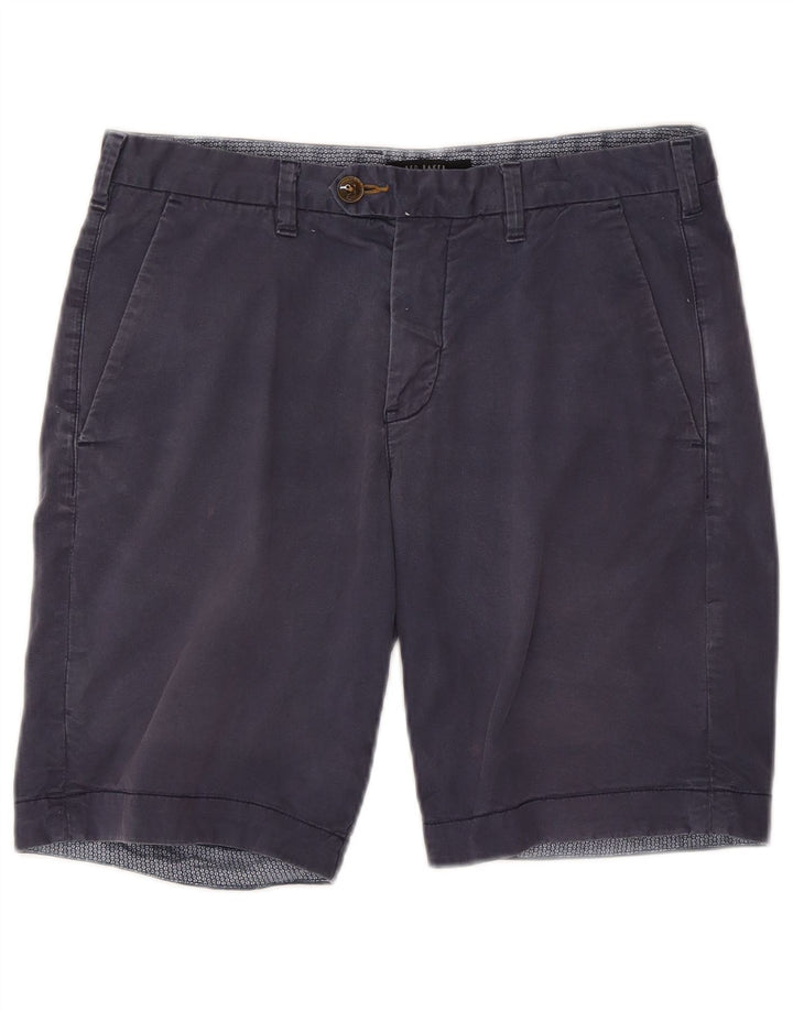 Ted Baker Herren-Chinoshorts, W32, mittelmarineblaue Baumwolle