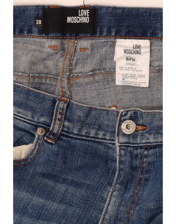 Moschino Mens Slim Jeans W38 L32 Blue Cotton Classic