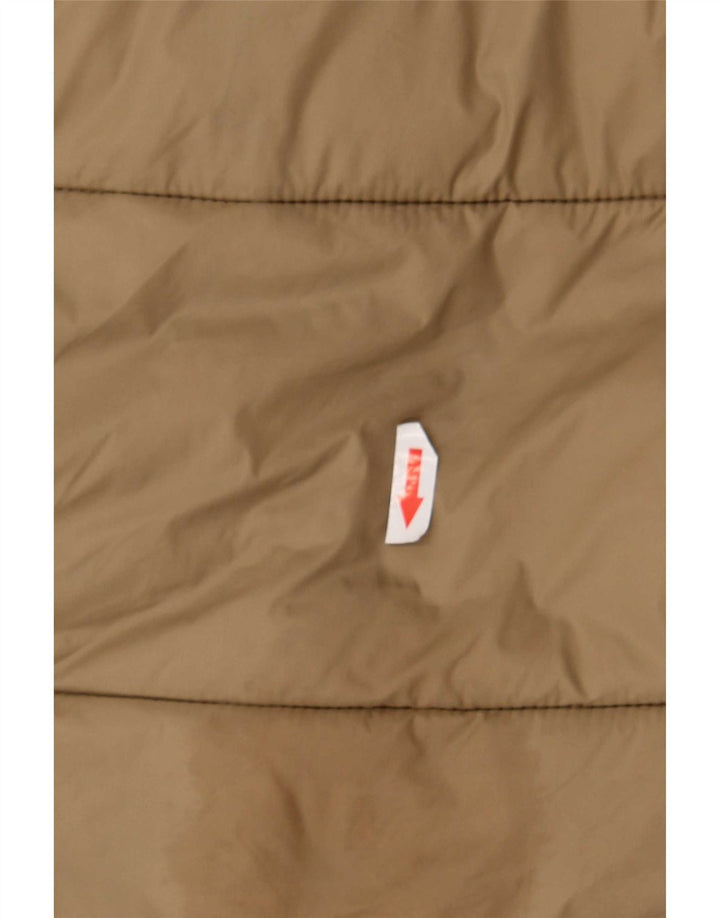 Zara Damen-Jacke mit Kapuze, gepolstert, UK 20 2XL, Beige, Polyester