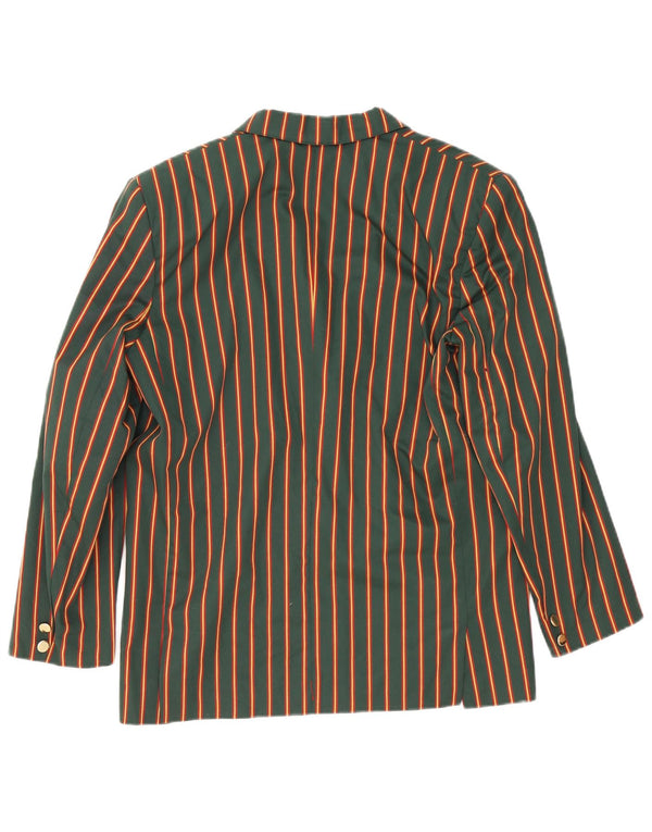 I Pinco Pallino Chaqueta Blazer de 2 Botones para Mujer UK 46 Grande Verde Pinstripe