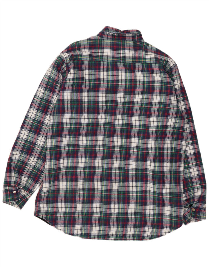 WOOLRICH Flanelskjorte til mænd Stor marineblå ternet