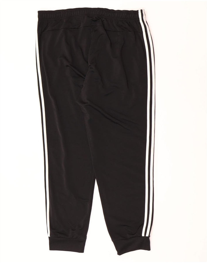 Adidas Mens Tracksuit Trousers Joggers XL Black Polyester