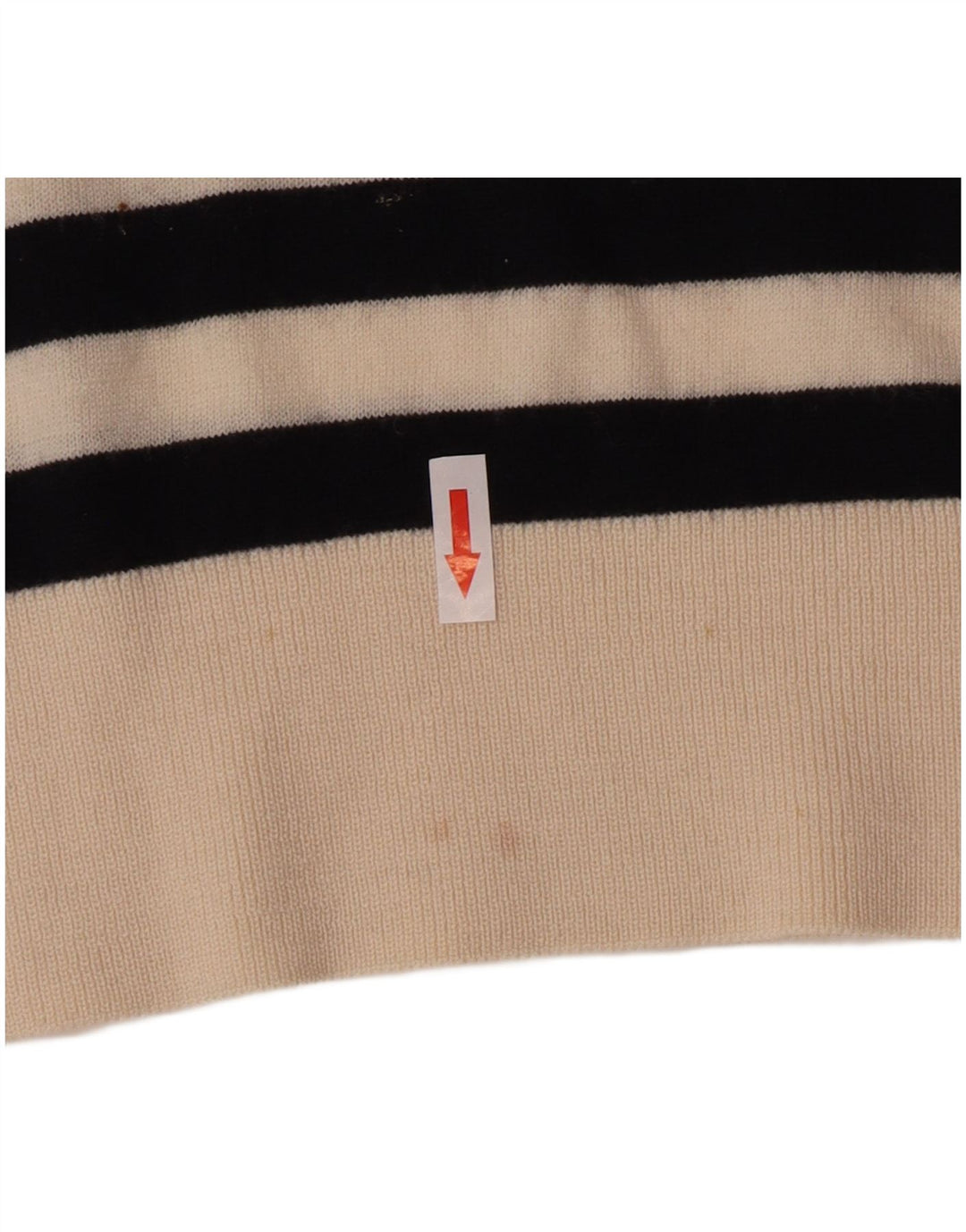 Cos Dame Oversized Crew Neck Jumper Sweater UK 10 Lille sort stribet