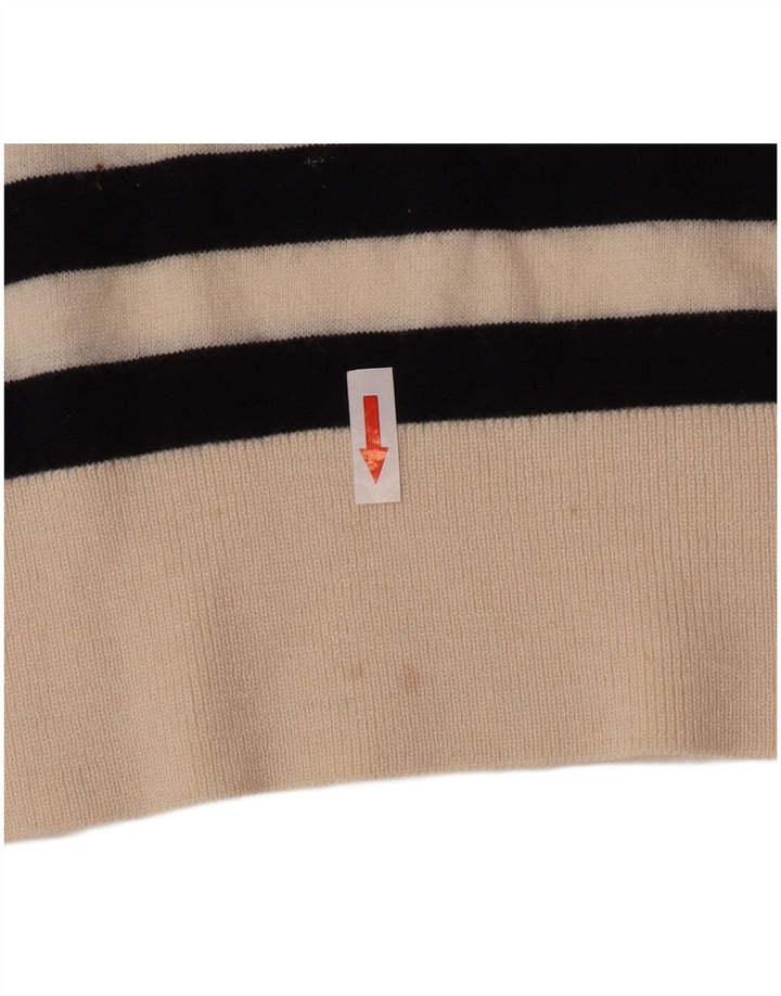 Cos Dame Oversized Crew Neck Jumper Sweater UK 10 Lille sort stribet