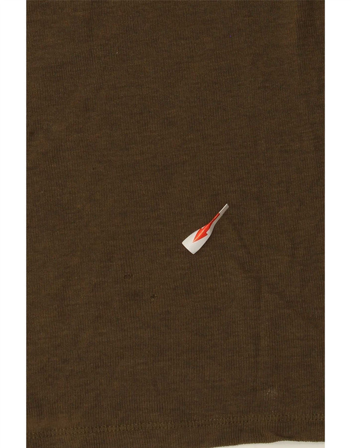 Massimo Dutti Damen Top Langarm UK 16 Large Khaki