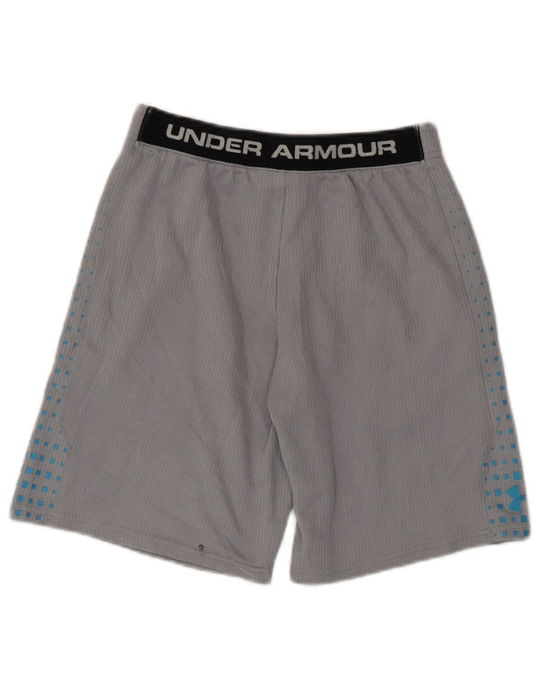Under Armour Boys Sports Shorts 11-12 år Large Grå Colourblock Polyester