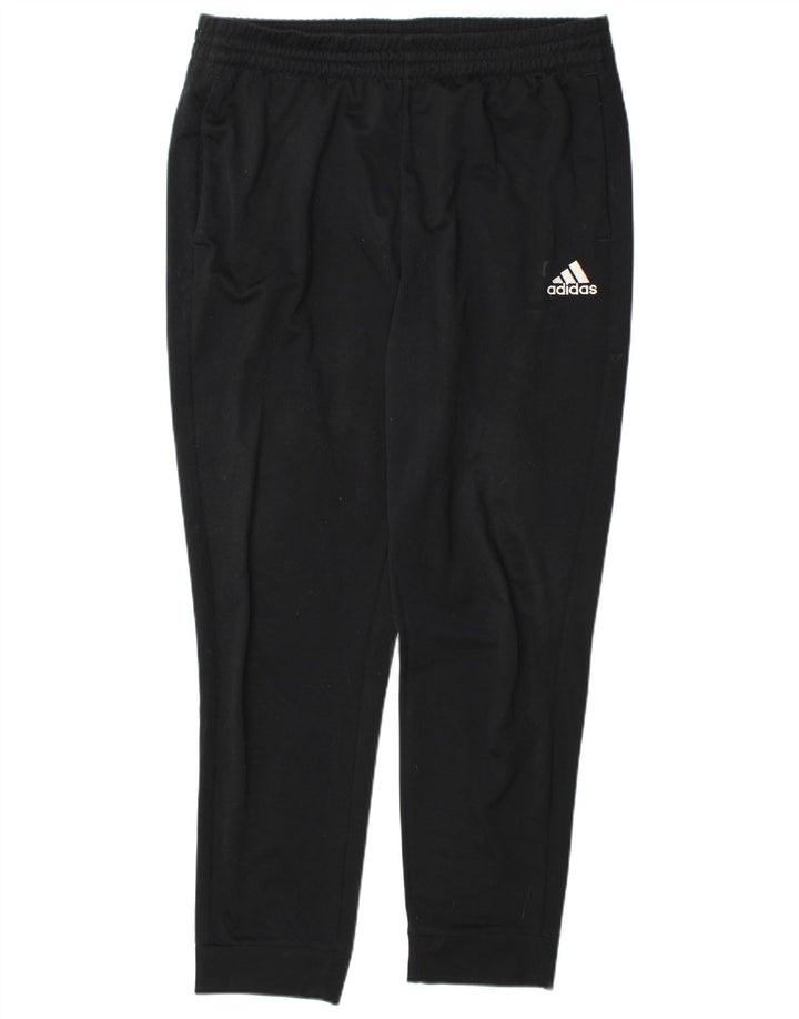 Adidas Mens Tracksuit Trousers Joggers Large  Black Polyester