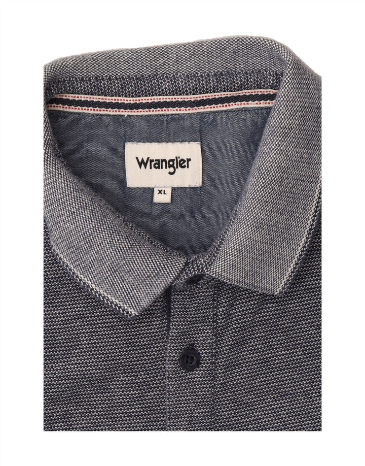 WRANGLER Mens Polo Shirt XL Blue Cotton Vintage Wrangler and Second-Hand Wrangler from Messina Hembry 