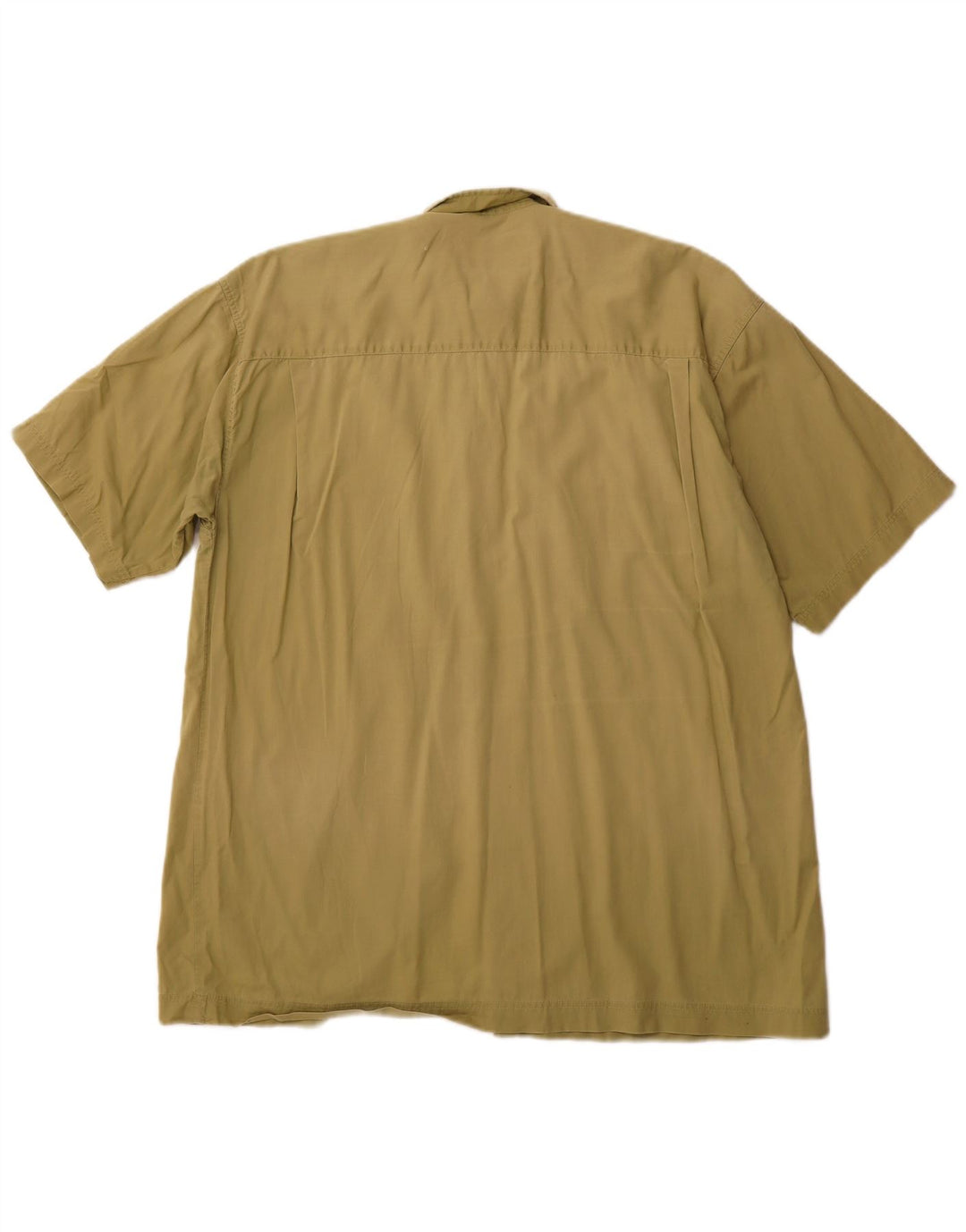CAMEL ACTIVE Mens Short Sleeve Shirt Small Khaki Cotton