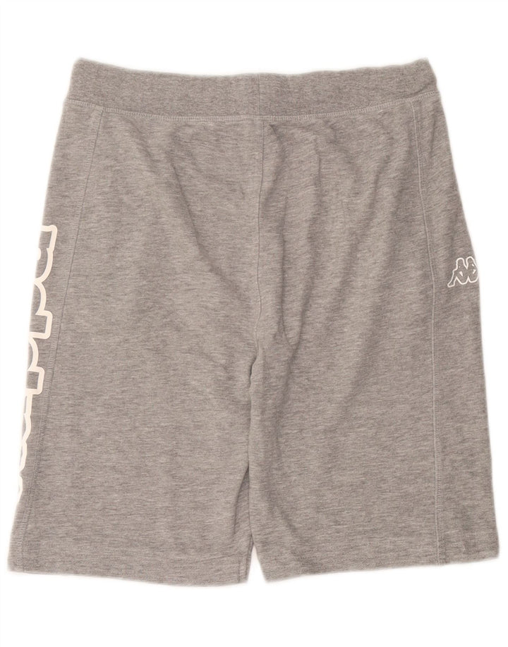 Kappa Short de Sport Graphique Homme Gris Moyen