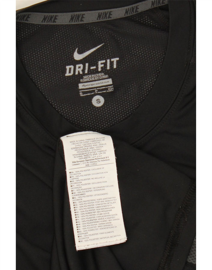 Nike Mens Dri Fit Vest Top Small Black Colourblock Polyester