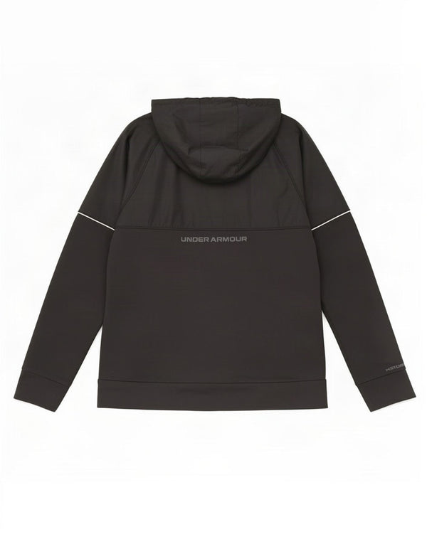 Under Armour Sudadera con capucha y cremallera gráfica para hombre Poliéster negro mediano