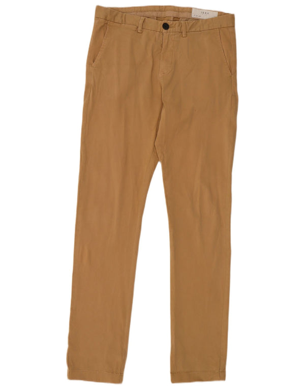 Pantaloni chino slim da uomo Ikks W29 L32 in cotone beige