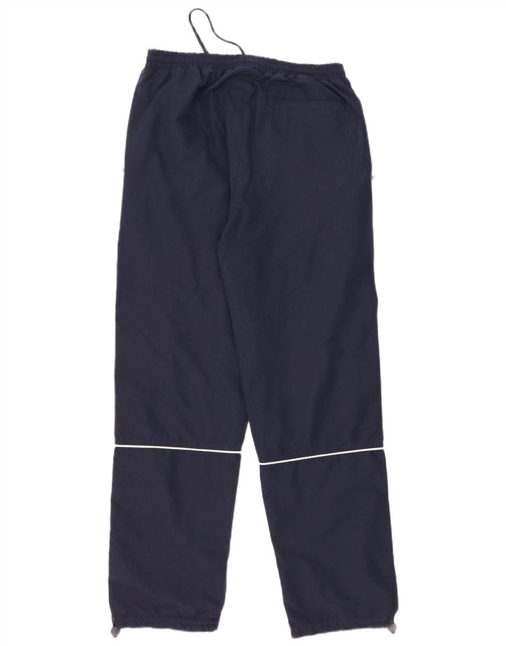 Reebok Mens Tracksuit Trousers Small Navy Blue Polyester