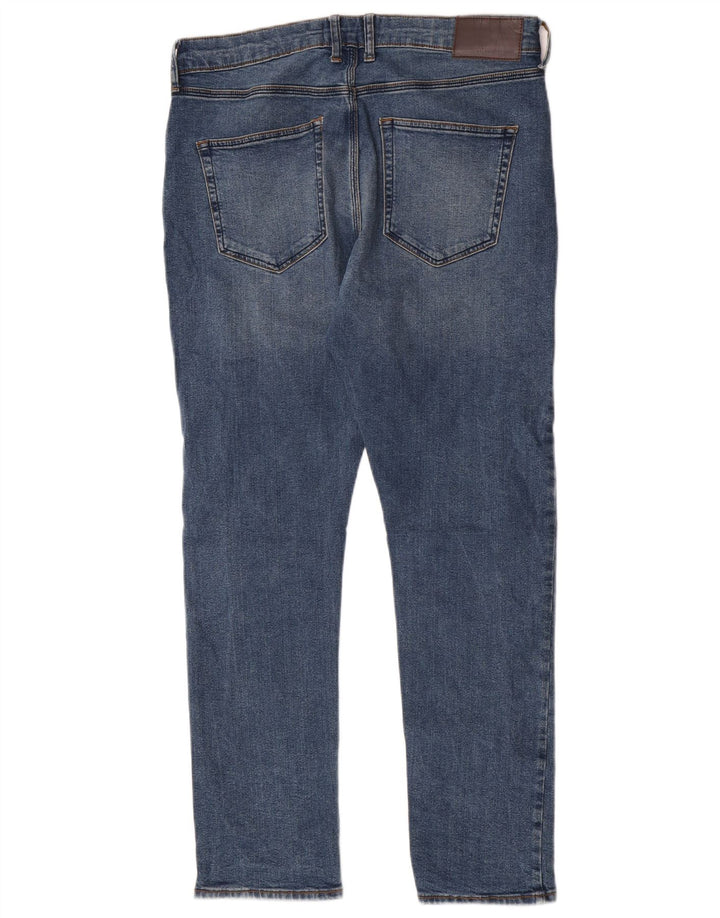 French Connection Slim Jeans til mænd W34 L30 blå bomuld