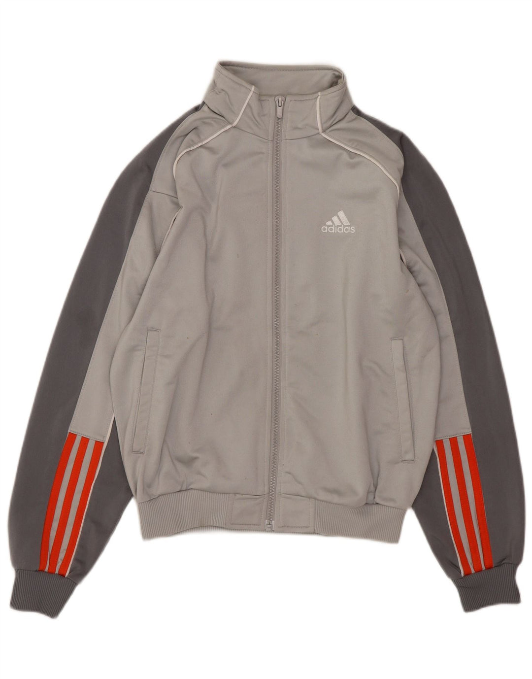 Adidas Jungen 11-12 Jahre Graues Colourblock-Polyester