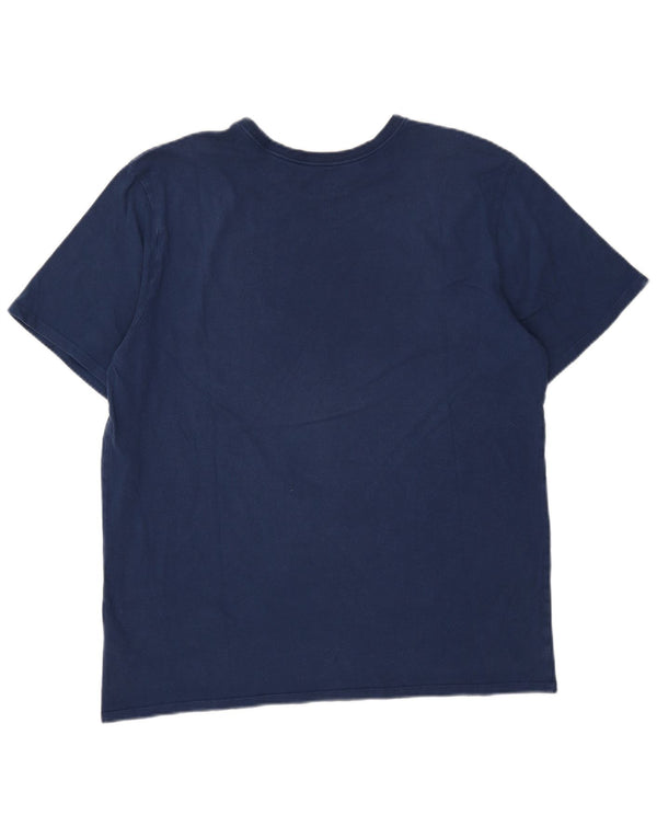 Nike Mens Athletic Cut Graphic T-Shirt Top XL Blue Cotton