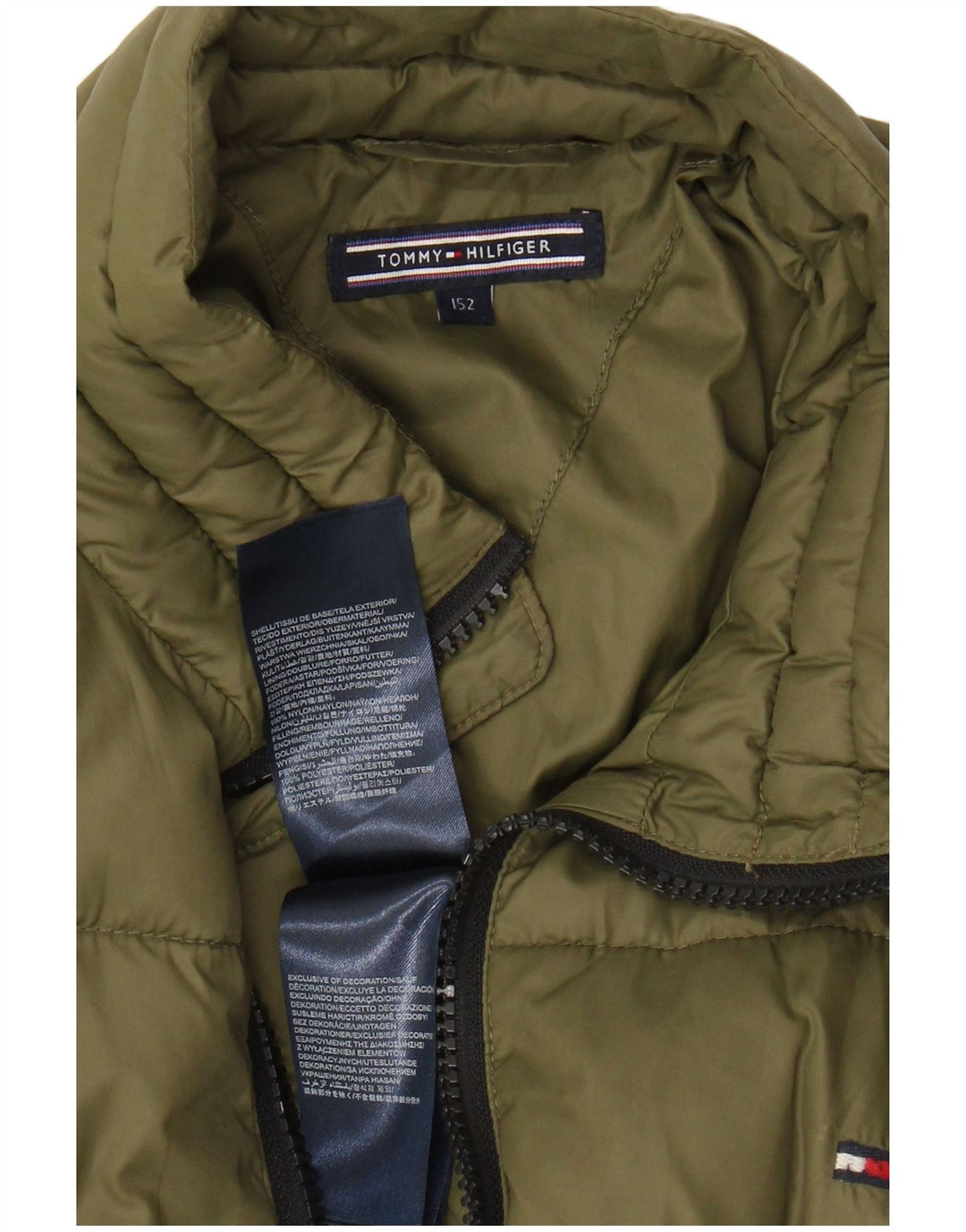 TOMMY HILFIGER Polstret drengejakke 12-13 år Khaki Nylon