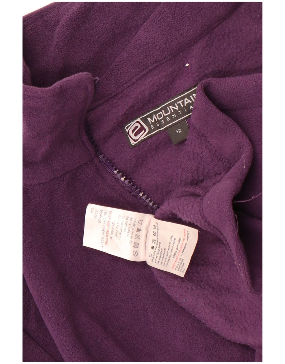 Giacca in pile da donna Mountain Essentials UK 12 Poliestere viola medio